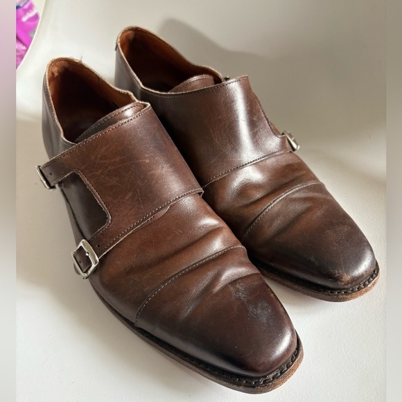 Allen Edmonds men’s dress shoe double strap oxford Neumora leather size 10 - Picture 3 of 10